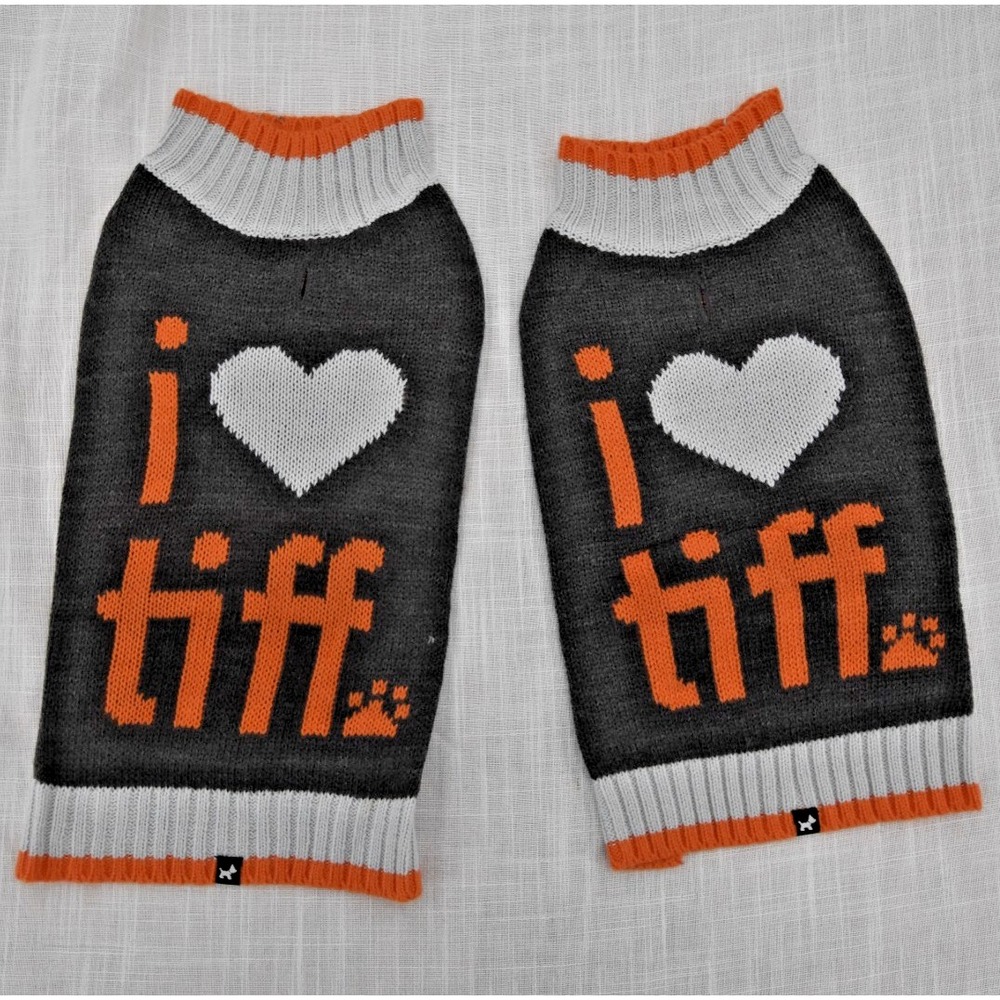 Hotel Doggy Lot 2 New I Heart Tiff Knit Dog Sweaters Pet Clothes Two Sizes